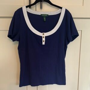 Lauren by Ralph Lauren Short Sleeve Henley